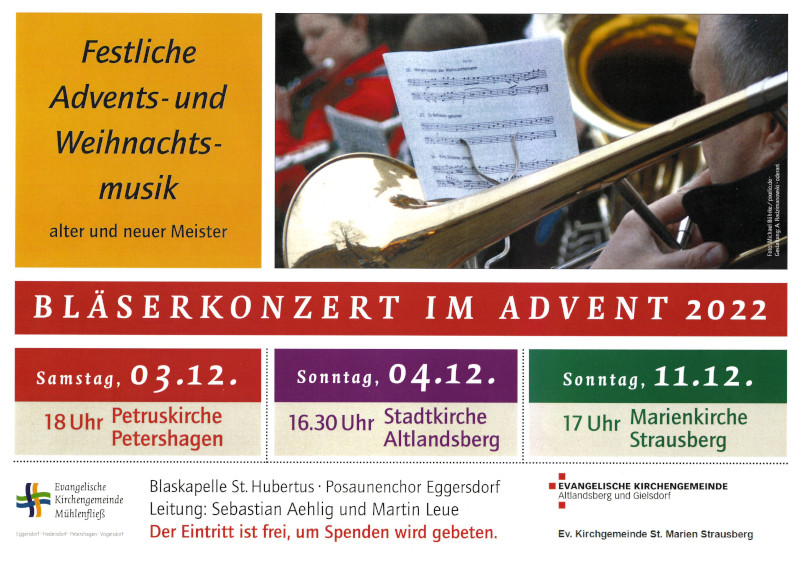 Bläserkonzert im Advent 2022